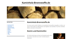 Desktop Screenshot of kaminholz-brennstoffe.de