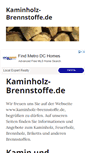 Mobile Screenshot of kaminholz-brennstoffe.de