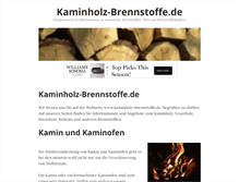 Tablet Screenshot of kaminholz-brennstoffe.de